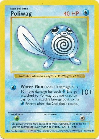 Poliwag (59/102) [Base Set Shadowless Unlimited] | Total Play