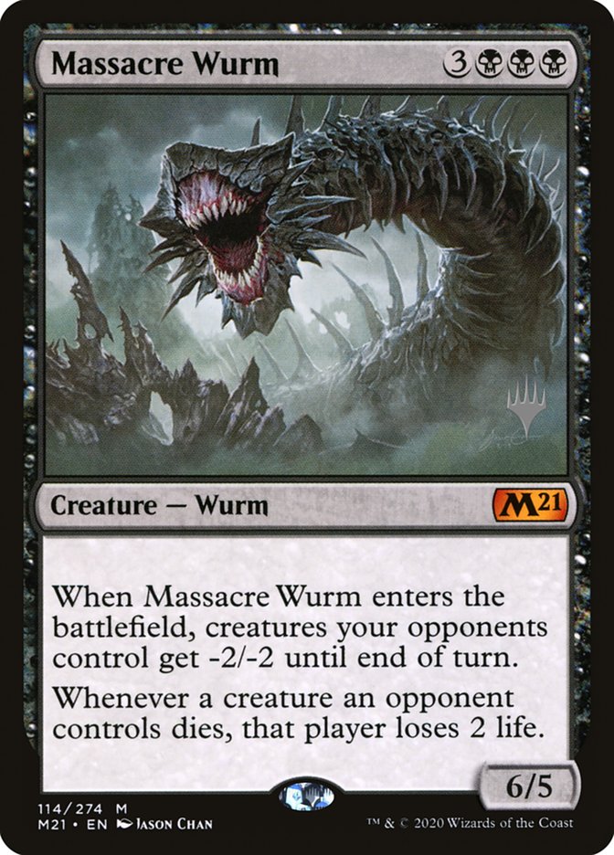 Massacre Wurm (Promo Pack) [Core Set 2021 Promos] | Total Play