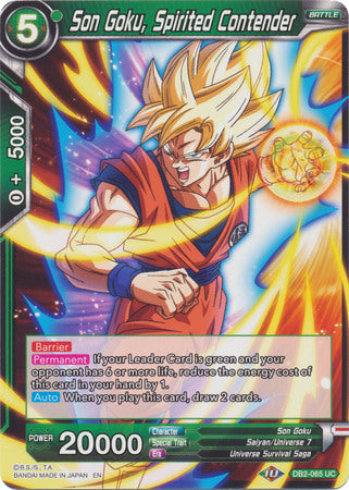 Son Goku, Spirited Contender (DB2-065) [Divine Multiverse] | Total Play