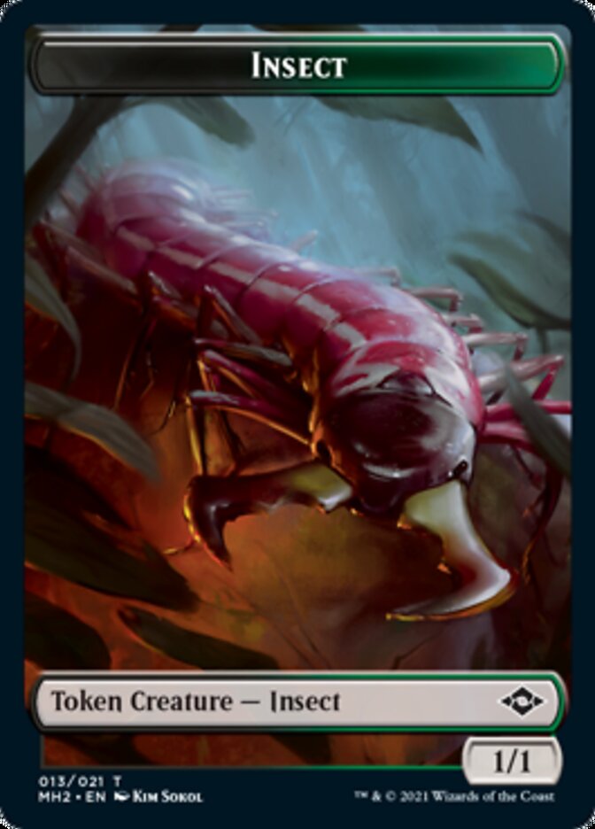 Insect // Treasure (21) Double-Sided Token [Modern Horizons 2 Tokens] | Total Play