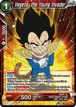 Vegeta, the Young Invader (Common) (BT13-023) [Supreme Rivalry] | Total Play