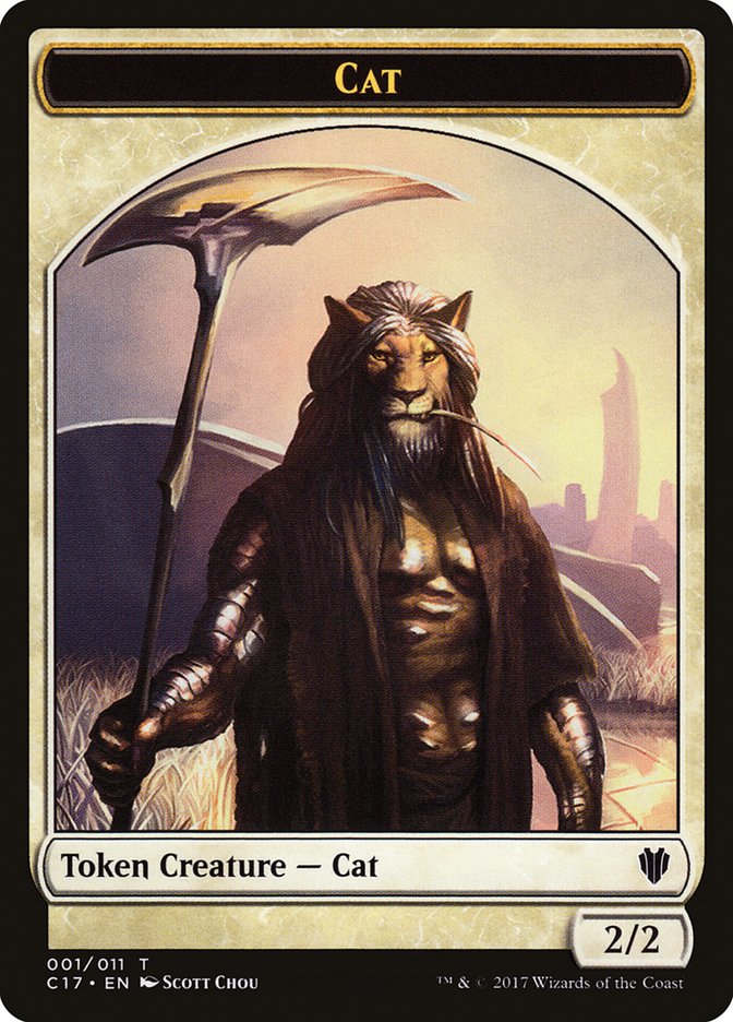 Rat // Cat Double-Sided Token [Commander 2017 Tokens] | Total Play