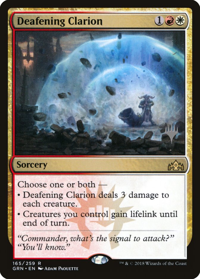 Deafening Clarion (Promo Pack) [Guilds of Ravnica Promos] | Total Play