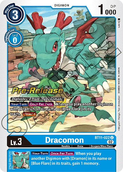 Dracomon [BT11-022] [Dimensional Phase Pre-Release Promos] | Total Play
