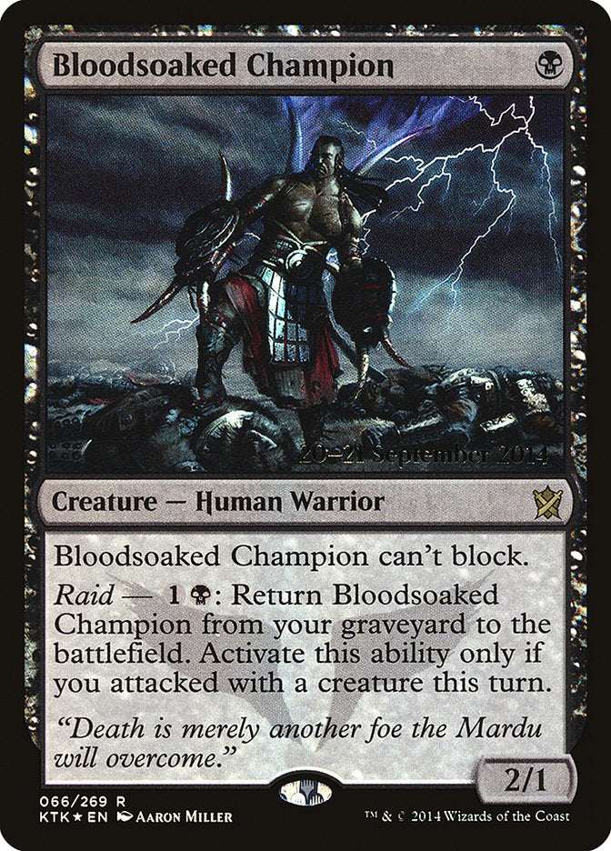 Bloodsoaked Champion [Khans of Tarkir Prerelease Promos] | Total Play