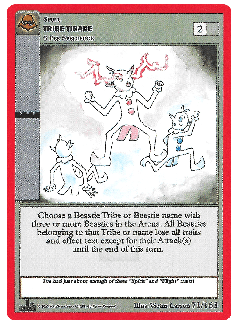 Tribe Tirade [Cryptid Nation: Nightfall First Edition] | Total Play