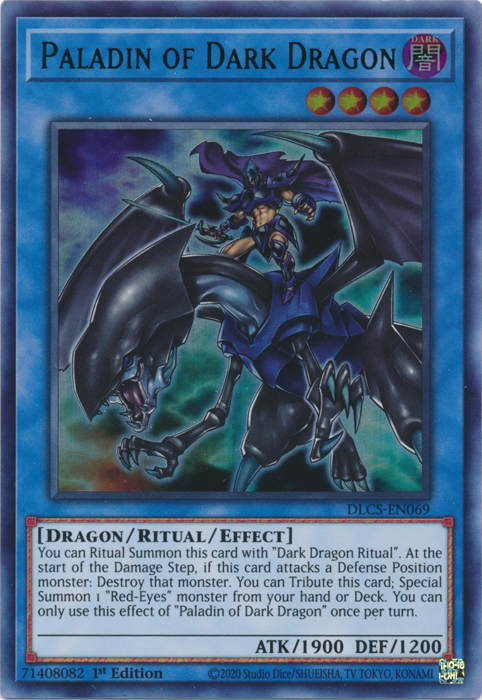 Paladin of Dark Dragon (Green) [DLCS-EN069] Ultra Rare | Total Play