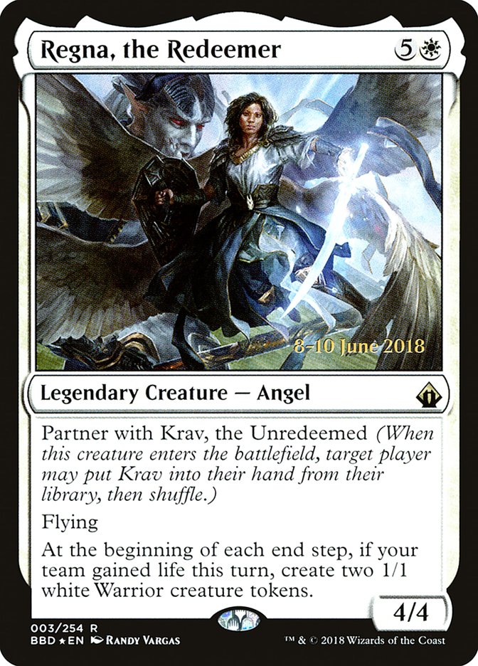 Regna, the Redeemer [Battlebond Prerelease Promos] | Total Play