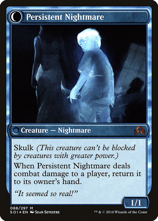 Startled Awake // Persistent Nightmare [Shadows over Innistrad Prerelease Promos] | Total Play