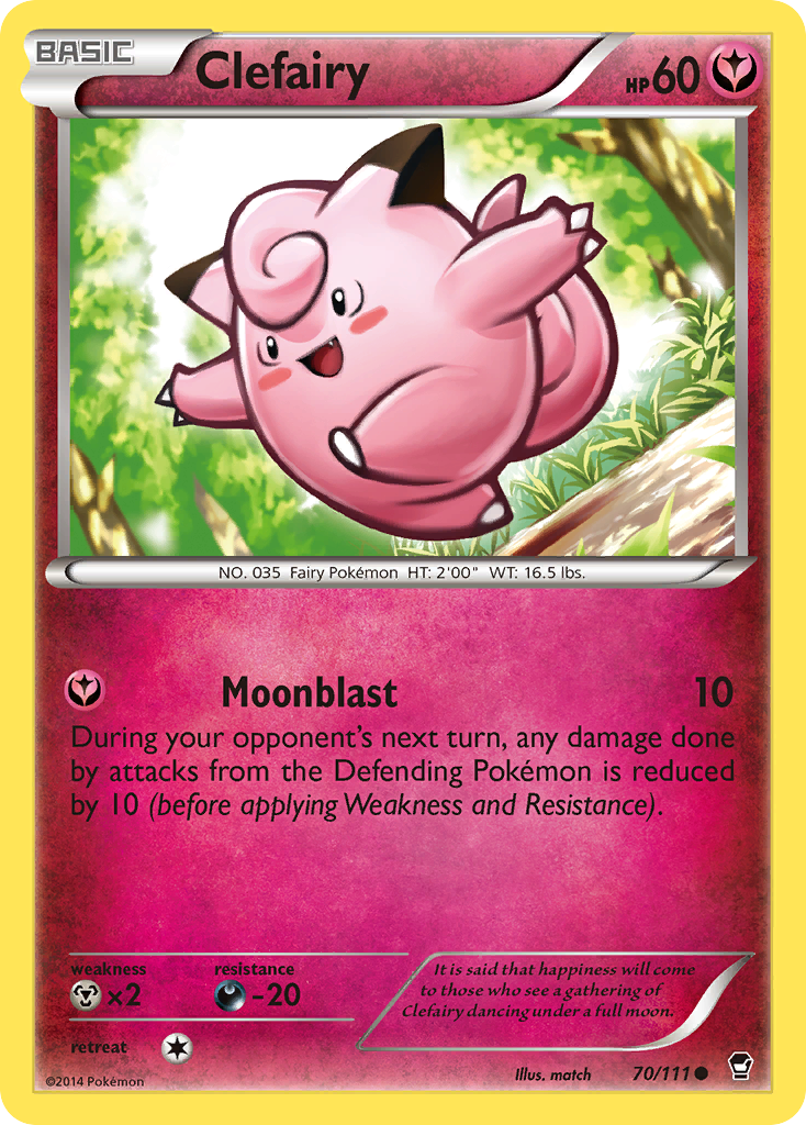 Clefairy (70/111) [XY: Furious Fists] | Total Play