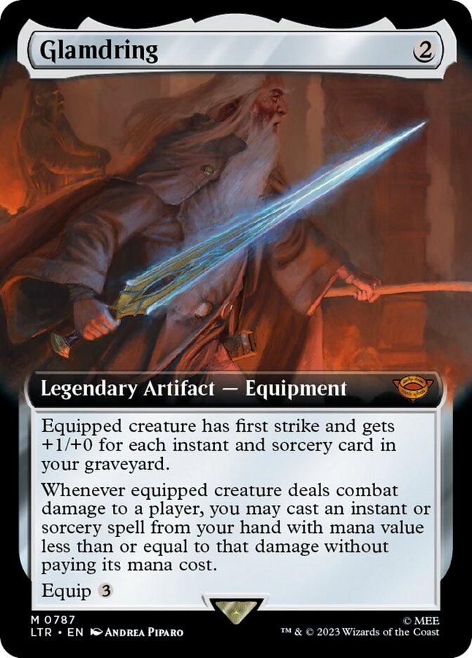 Glamdring (Extended Art) (Surge Foil) [The Lord of the Rings: Tales of Middle-Earth] | Total Play