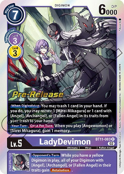 LadyDevimon [BT11-083] [Dimensional Phase Pre-Release Promos] | Total Play