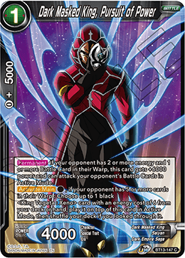 Dark Masked King, Pursuit of Power (Common) (BT13-147) [Supreme Rivalry] | Total Play