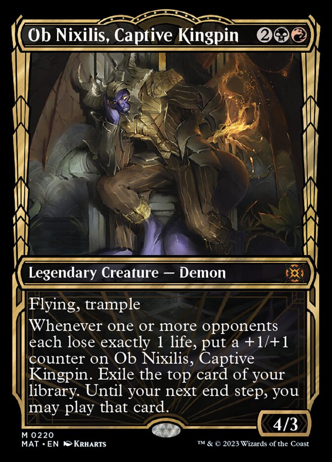 Ob Nixilis, Captive Kingpin (Showcase Halo Foil) [March of the Machine: The Aftermath] | Total Play