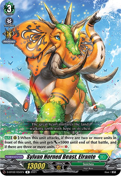 Sylvan Horned Beast, Elrante (D-BT02/050EN) [A Brush with the Legends] | Total Play
