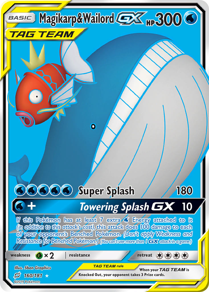 Magikarp & Wailord GX (160/181) [Sun & Moon: Team Up] | Total Play