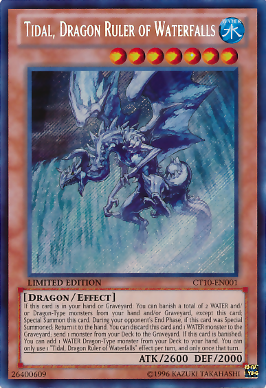 Tidal, Dragon Ruler of Waterfalls [CT10-EN001] Secret Rare | Total Play