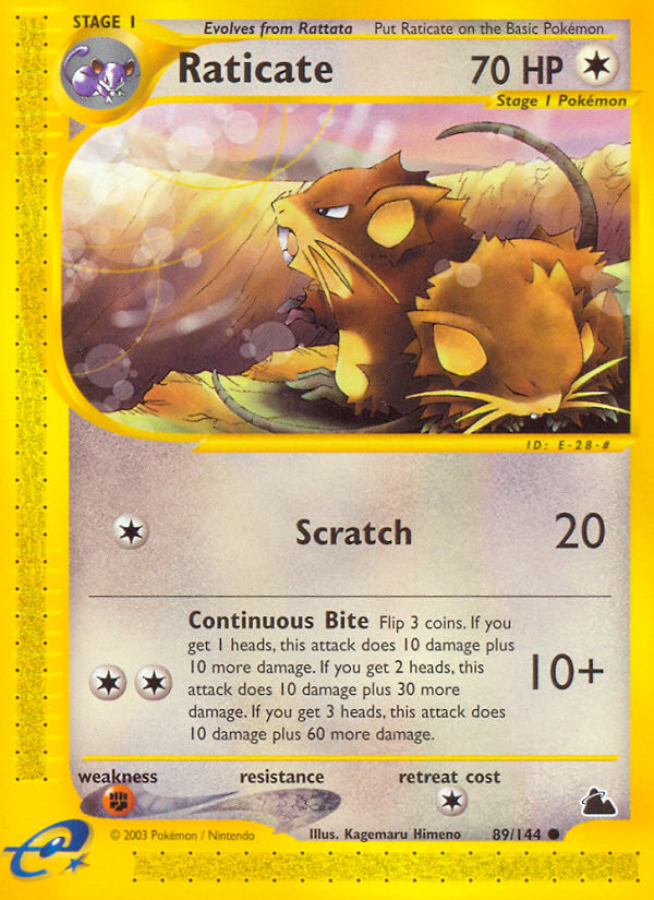 Raticate (89/144) [Skyridge] | Total Play