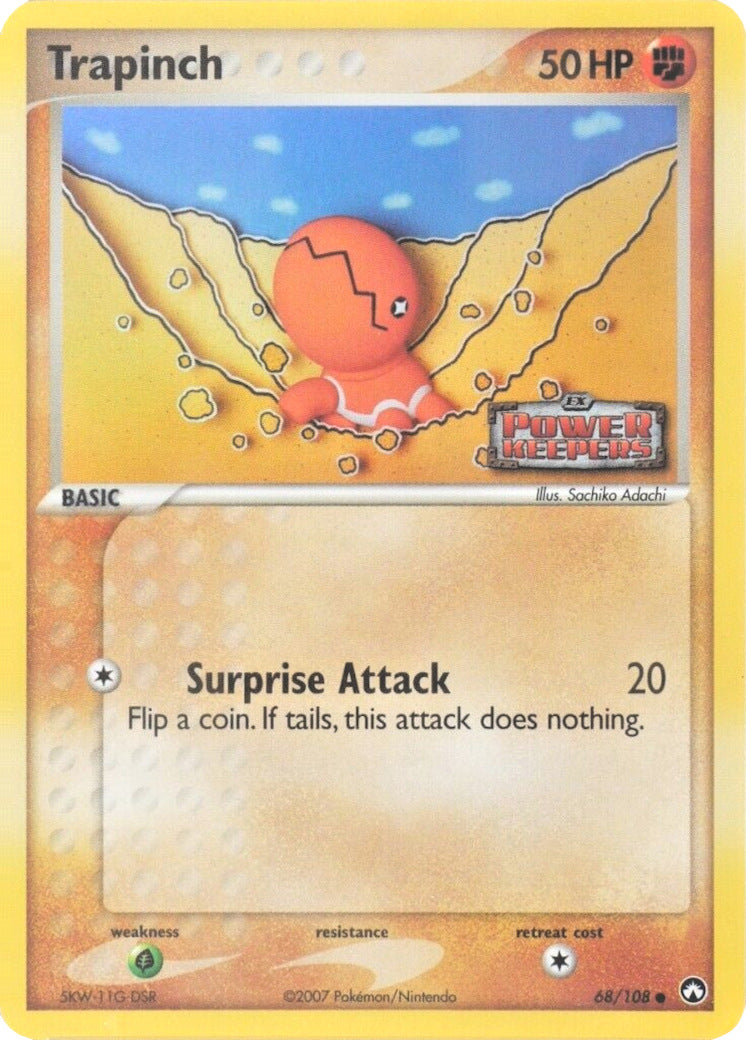 Trapinch (68/108) (Stamped) [EX: Power Keepers] | Total Play