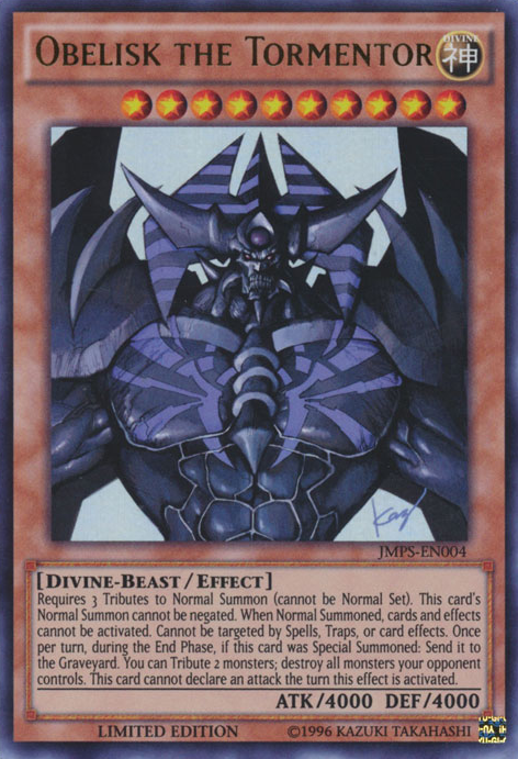 Obelisk the Tormentor [JMPS-EN004] Ultra Rare | Total Play