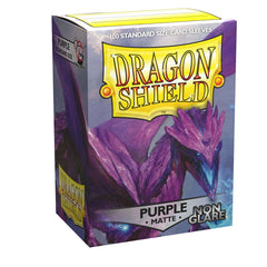 Dragon Shield: Standard 100ct Sleeves - Purple (Non-Glare Matte) | Total Play