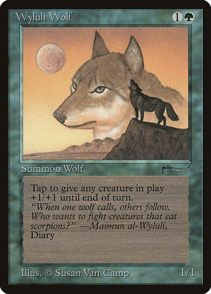 Wyluli Wolf (Light Mana Cost) [Arabian Nights] | Total Play