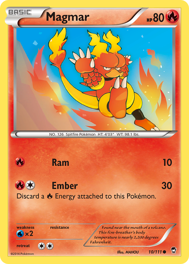 Magmar (10/111) [XY: Furious Fists] | Total Play