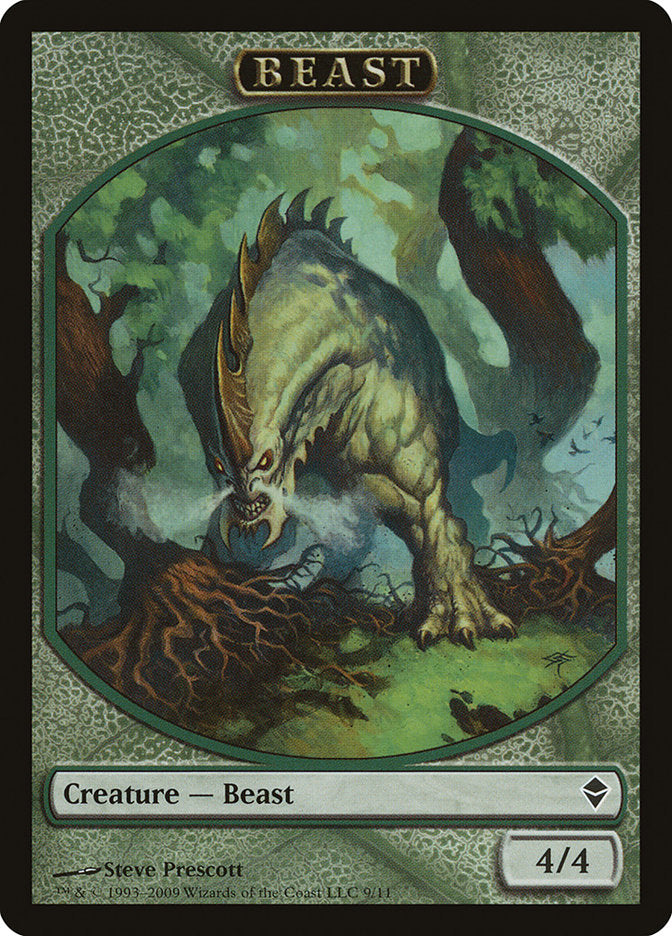 Beast Token [Zendikar Tokens] | Total Play