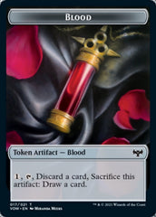 Blood // Zombie (005) Double-Sided Token [Innistrad: Crimson Vow Tokens] | Total Play