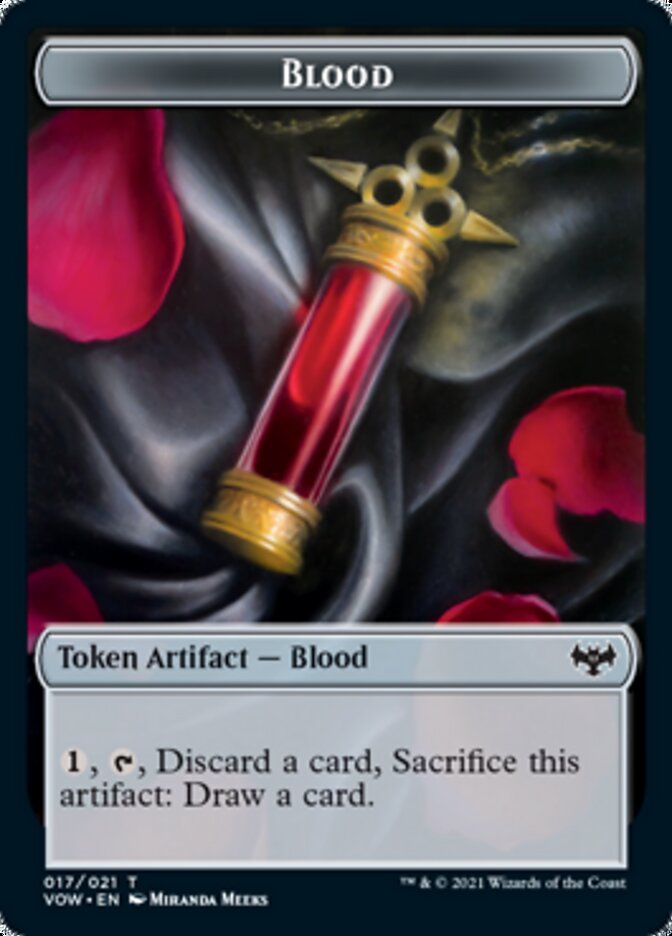 Blood // Boar Double-Sided Token [Innistrad: Crimson Vow Tokens] | Total Play