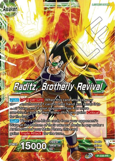 Raditz // Raditz, Brotherly Revival (P-338) [Saiyan Showdown Prerelease Promos] | Total Play