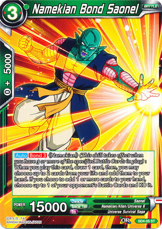 Namekian Bond Saonel (Starter Deck - The Guardian of Namekians) (SD4-05) [Colossal Warfare] | Total Play