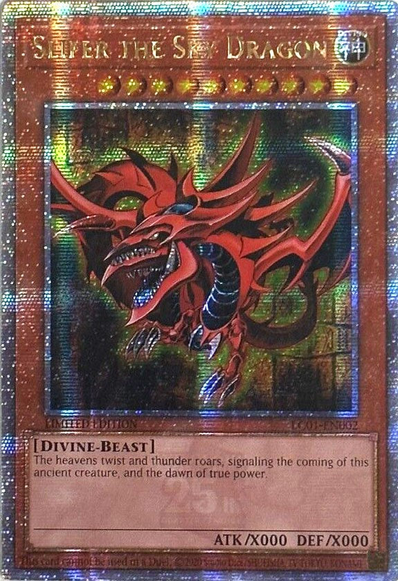 Slifer the Sky Dragon (25th Anniversary) [LC01-EN002] Quarter Century Secret Rare | Total Play