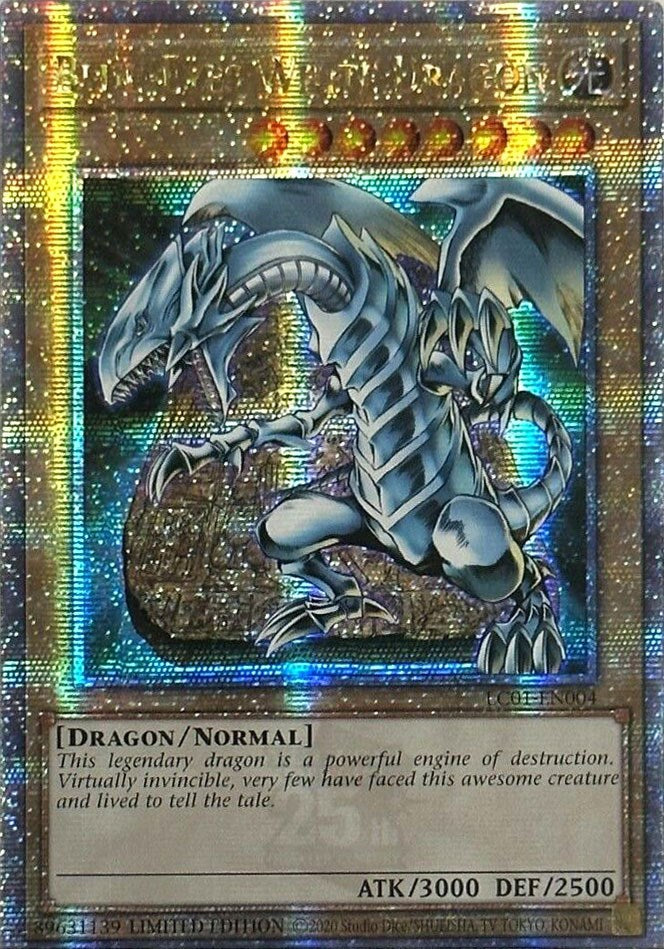 Blue-Eyes White Dragon (25th Anniversary) [LC01-EN004] Quarter Century Secret Rare | Total Play