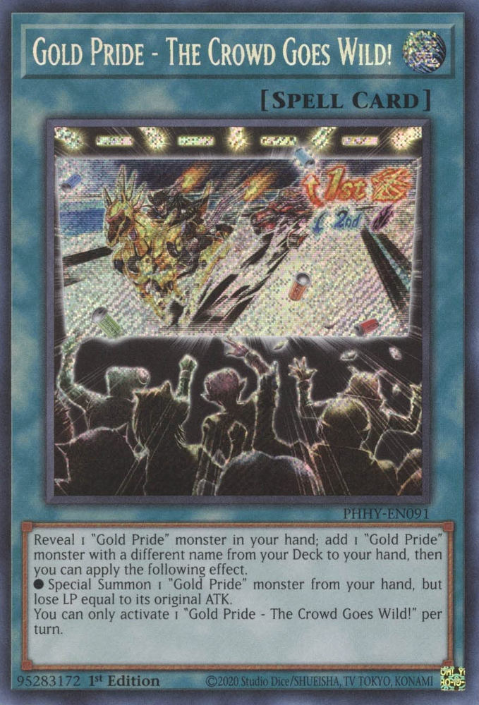 Gold Pride - The Crowd Goes Wild! [PHHY-EN091] Secret Rare | Total Play