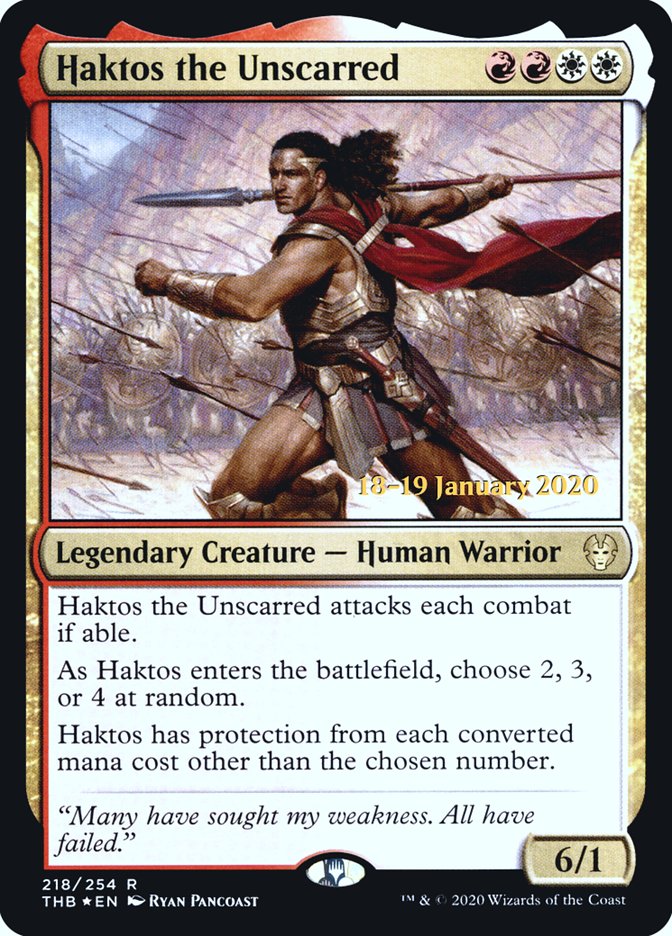 Haktos the Unscarred [Theros Beyond Death Prerelease Promos] | Total Play