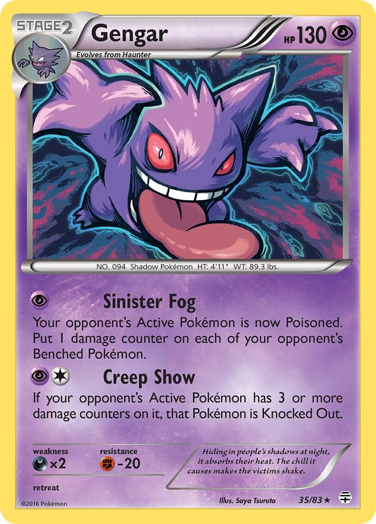 Gengar (35/83) (Cosmos Holo) [XY: Generations] | Total Play