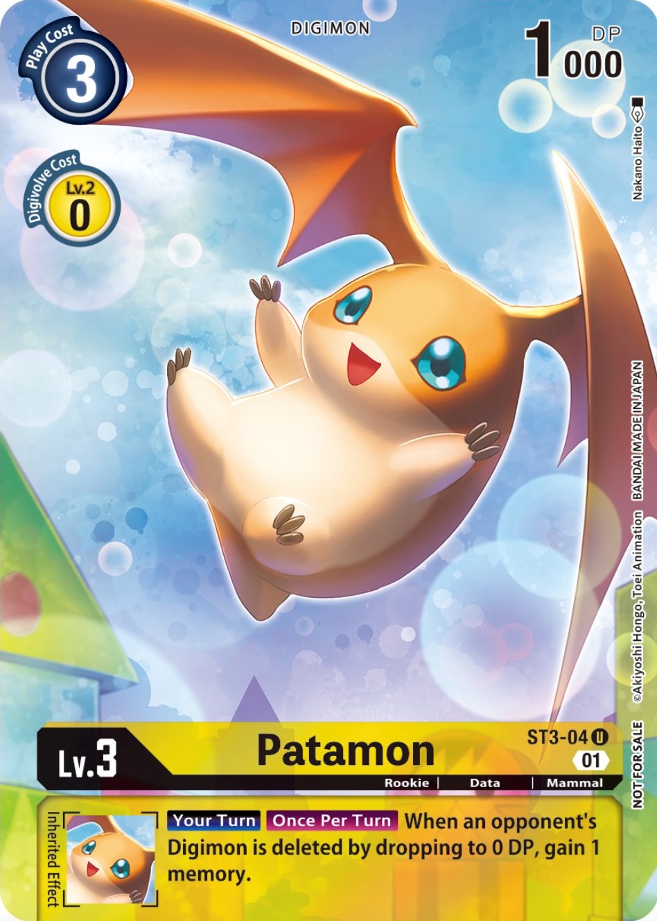 Patamon [ST3-04] (Official Tournament Pack Vol.9) [Starter Deck: Heaven's Yellow Promos] | Total Play