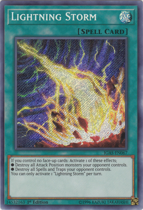 Lightning Storm [IGAS-EN067] Secret Rare | Total Play