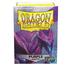 Dragon Shield: Standard 100ct Sleeves - Purple (Non-Glare Matte) | Total Play