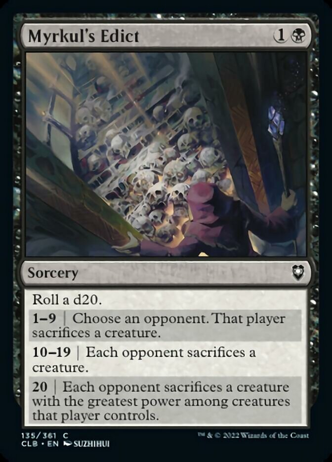 Myrkul's Edict [Commander Legends: Battle for Baldur's Gate] | Total Play