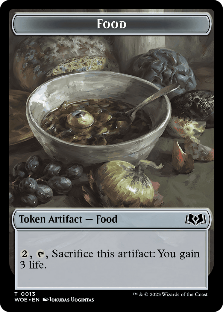 Faerie // Food (0013) Double-Sided Token [Wilds of Eldraine Tokens] | Total Play