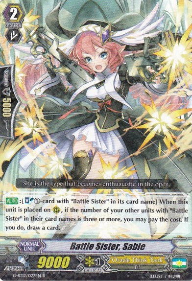Battle Sister, Sable (G-BT12/027EN) [Dragon King's Awakening] | Total Play