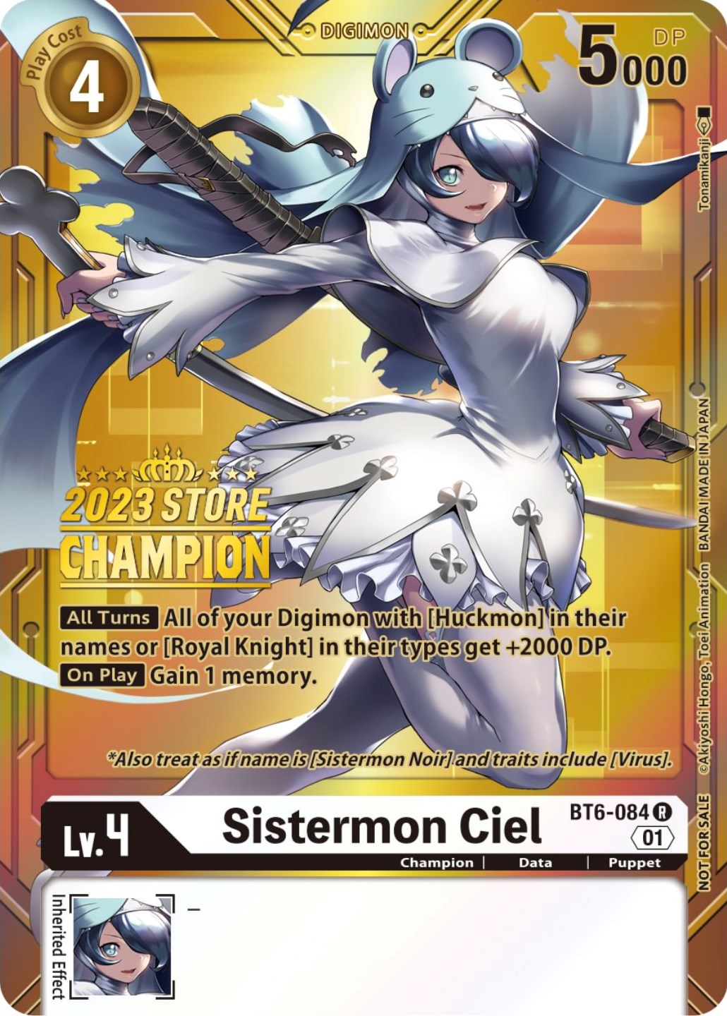 Sistermon Ciel [BT6-084] (2023 Store Champion) [Double Diamond Promos] | Total Play