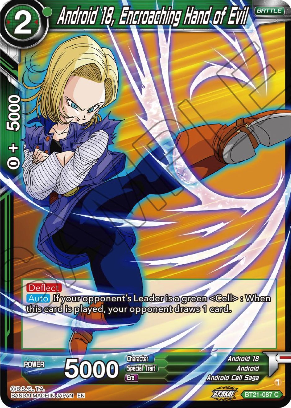 Android 18, Encroaching Hand of Evil (BT21-087) [Wild Resurgence] | Total Play