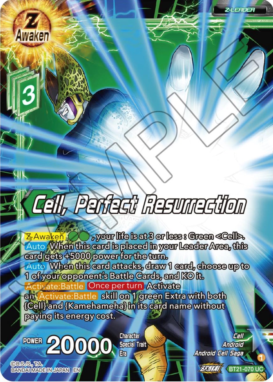 Cell, Perfect Resurrection (BT21-070) [Wild Resurgence] | Total Play