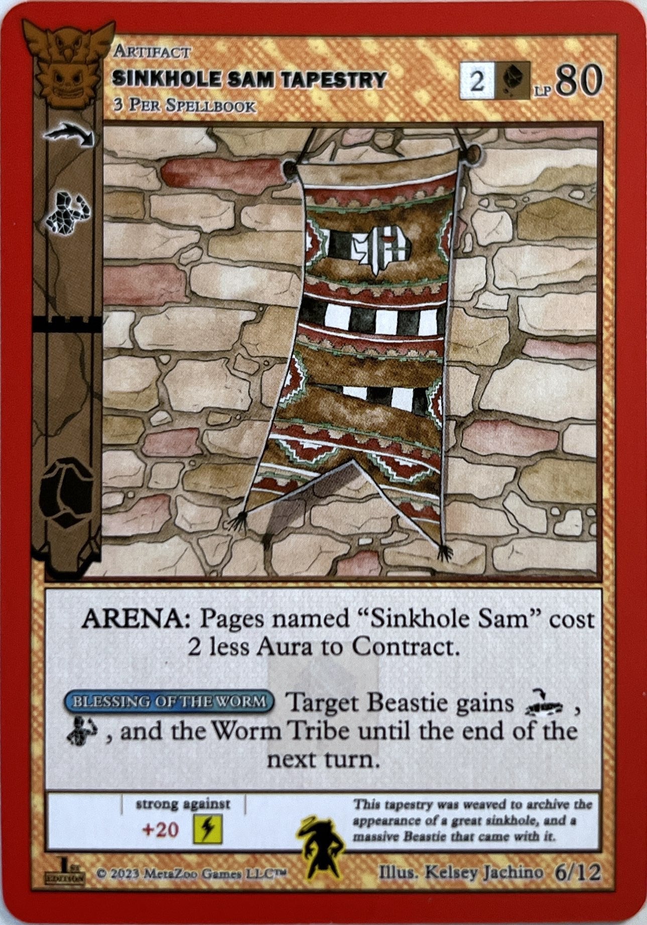 Sinkhole Sam Tapestry [Native: First Edition Release Event Deck] | Total Play