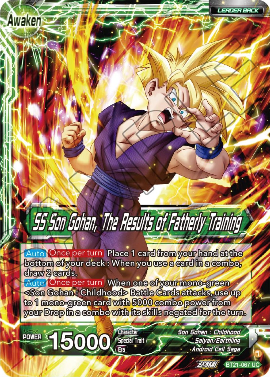 Son Gohan // SS Son Gohan, The Results of Fatherly Training (BT21-067) [Wild Resurgence] | Total Play