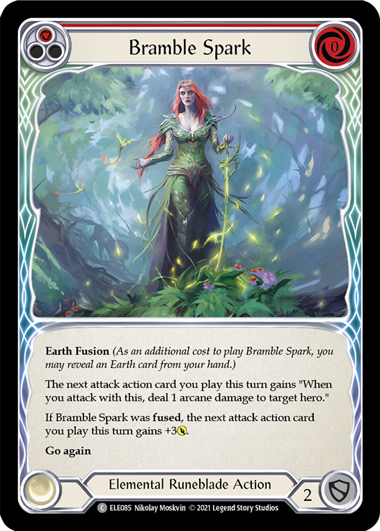 Bramble Spark (Red) [ELE085] (Tales of Aria)  1st Edition Rainbow Foil | Total Play