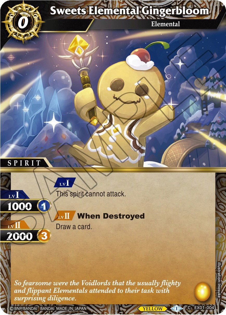 Sweets Elemental Gingerbloom (EX01-004) [Expansion Set 01: Elemental Spark] | Total Play